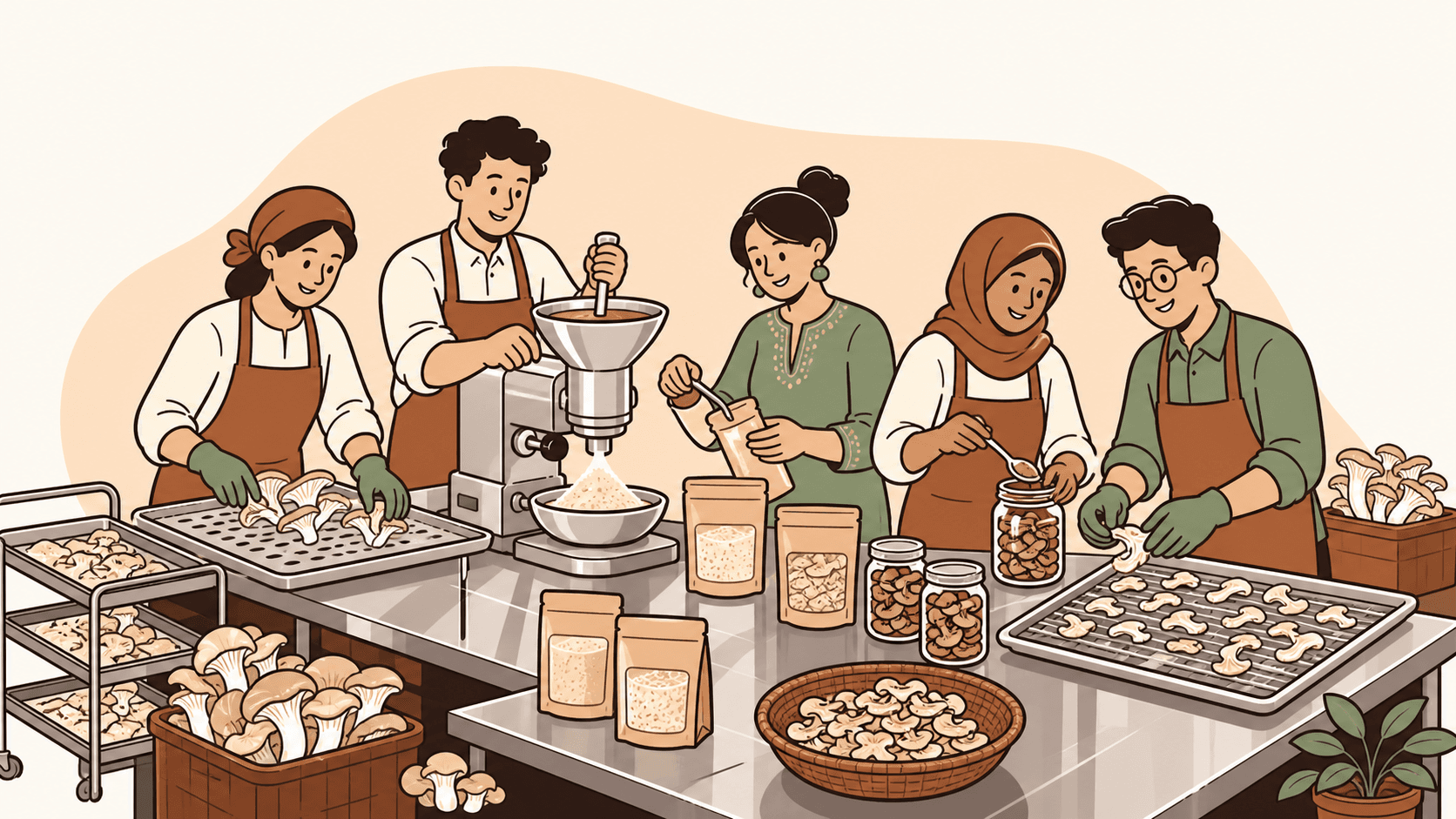 Food processing and value addition workspace