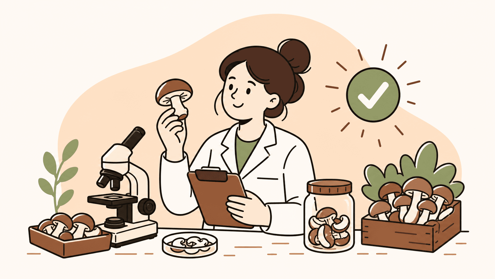 Food quality testing and checking process