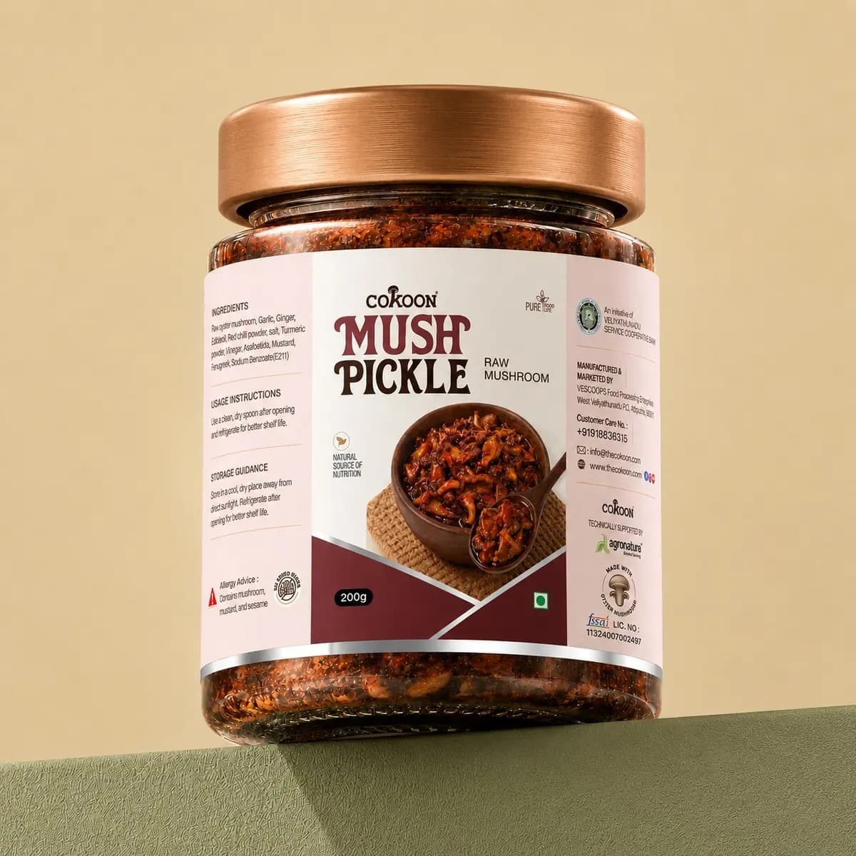 Mush Pickle Dry Oyster Mushroom